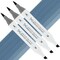 Artfinity Sketch Marker Sets - Set of 3 - Smokey Blue B8-7, Vibrant, Professional, Dye-Based Alcohol Markers for Artists, Drawing, Travel, & More